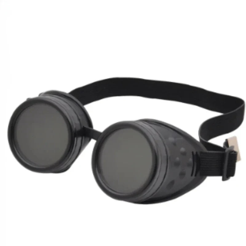 Motorcycle Retro Steampunk Sunglasses – Gothic Driver Protective Glasses for Costume & Dress-Up
