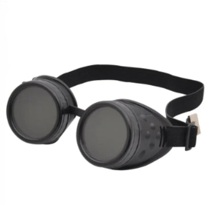 Motorcycle Retro Steampunk Sunglasses – Gothic Driver Protective Glasses for Costume & Dress-Up