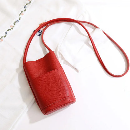 Luxury PU Leather Phone Bag - Custom Letter Crossbody Shoulder Purse for Women’s Fashion Travel & Daily Use