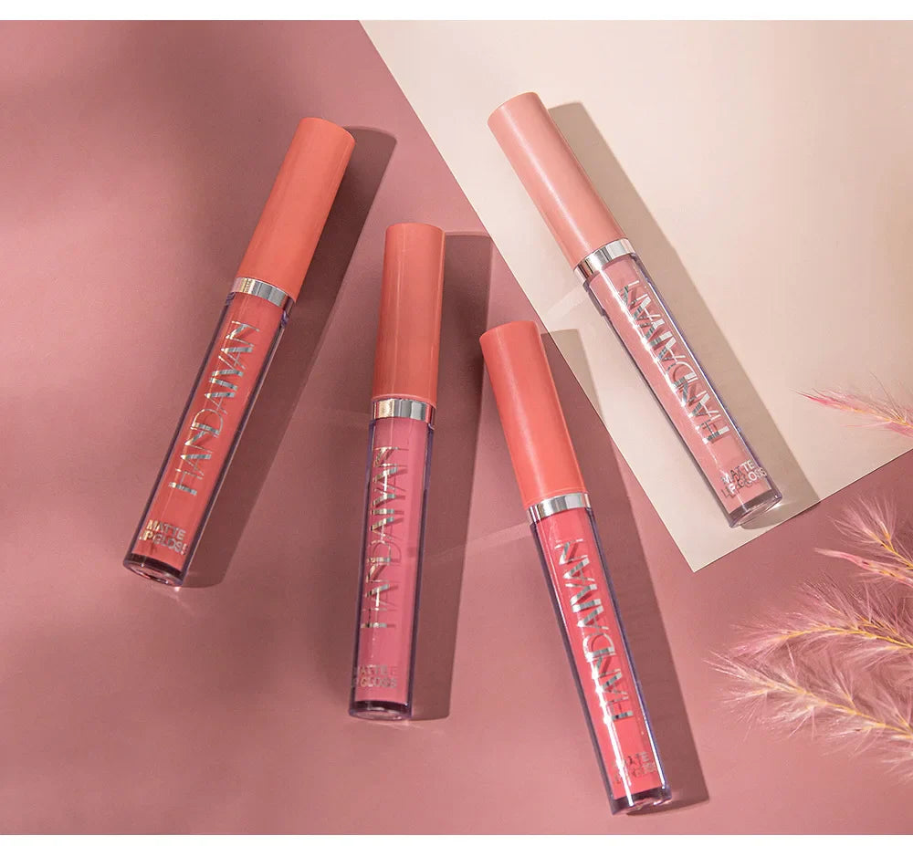 HANDAIYAN 6-Piece Matte Lipstick Set – Waterproof, Long-Lasting, Non-Stick Cup Korean Makeup for Women