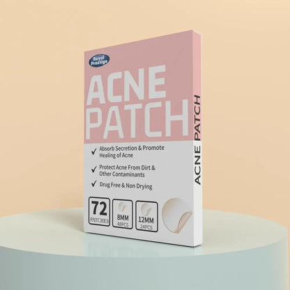 72pcs Invisible Anti-Acne Pimple Patches – Hydrocolloid Waterproof Spot & Mark Repair Stickers