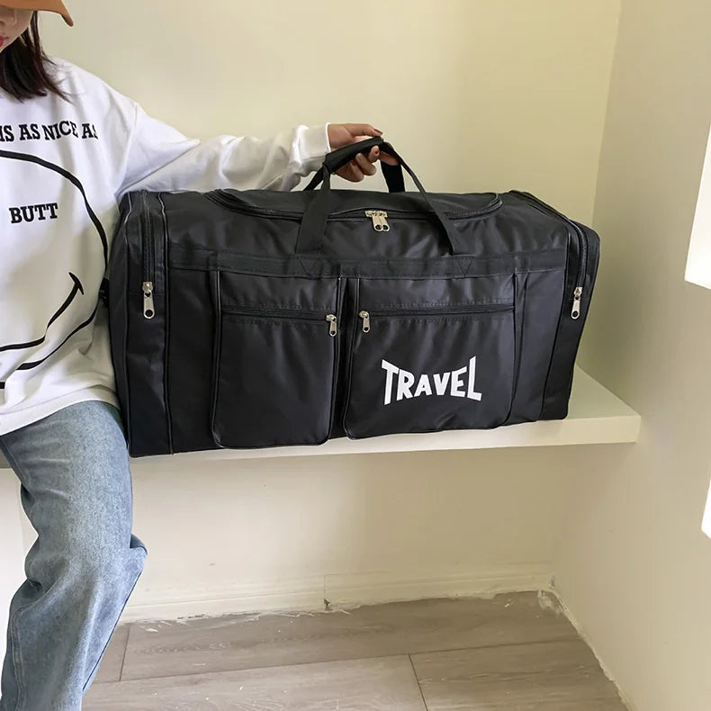 Foldable Travel Bag Y36A – Large Capacity Waterproof Business & Sports Duffel, Wear-Resistant Portable Handbag