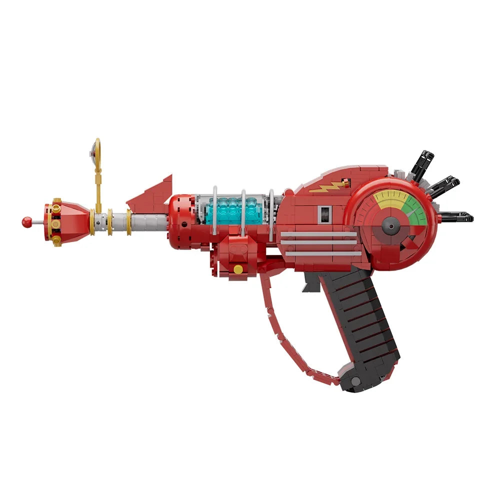 Call of Duty Ray Gun Building Blocks - MOC Red DIY Game Model Brick Kit & Collectible Gift