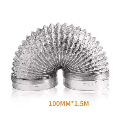 Scalable Aluminum Foil Ventilation Duct Hose – 80/100/120/150/200mm Exhaust Pipe for Kitchen, Bathroom & Fan Outlets