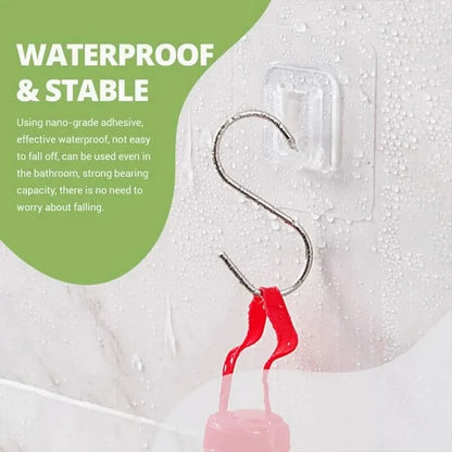 10 Pairs Strong Sticky Double Sided Patch Hook Buckle - Transparent Adhesive Wall Hooks Cup Sucker