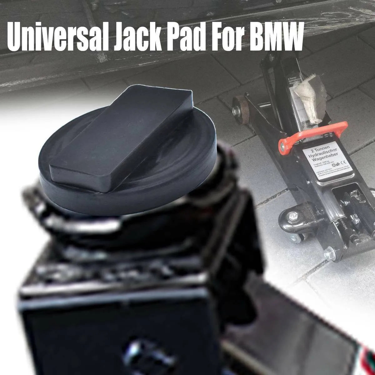 Car Jack Rubber Pad Adapter for BMW and MINI - Lift Frame Protection for E81, E82, E87, E88, F20, F21, E90, E91, E92, X1, X3, R50, R53, R56