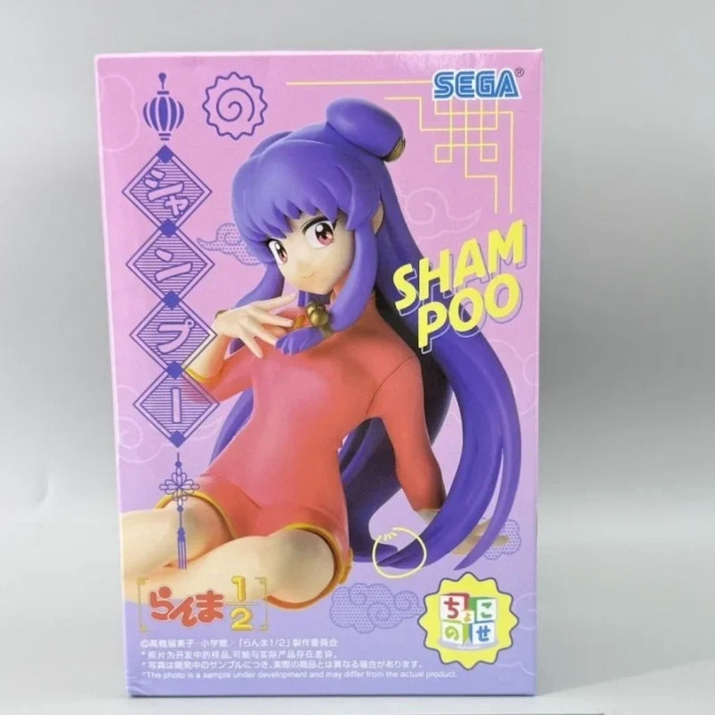 Original SEGA Ranma 1/2 PVC Figure – Luminasta Shampoo, Tendou Akane & Saotome Ranma 19cm Collectible Toy
