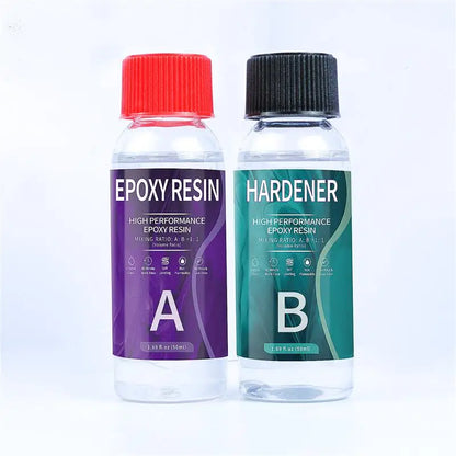 1:1 AB Resin Epoxy Glue – High Adhesive Crystal Hardener for DIY Resin Jewelry Making, 100-1000g