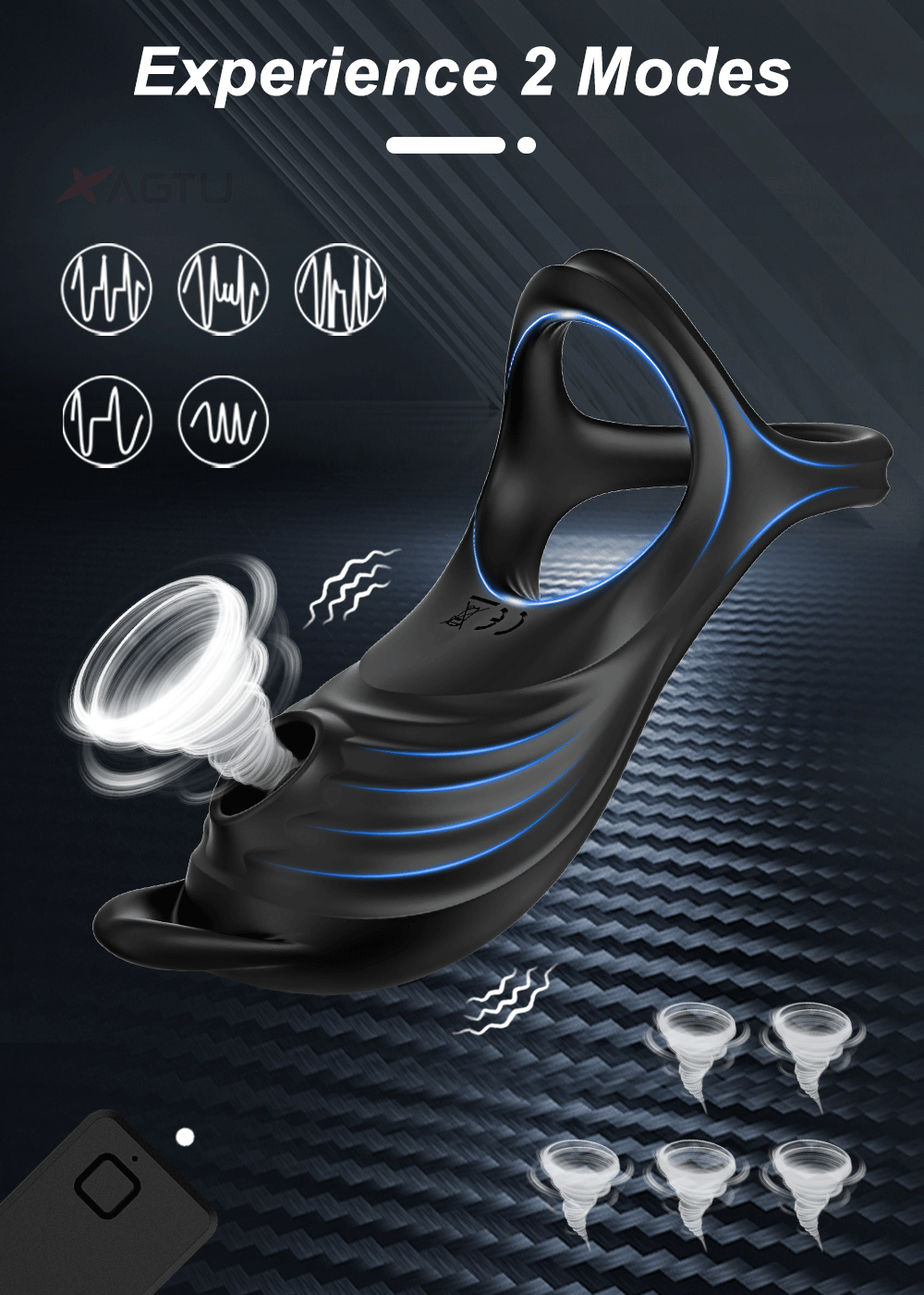 Sucking Vibrator Cock Ring for Men – Delay Ejaculation & Clitoral Stimulator Sex Toy for Couples, Adult Penis Ring
