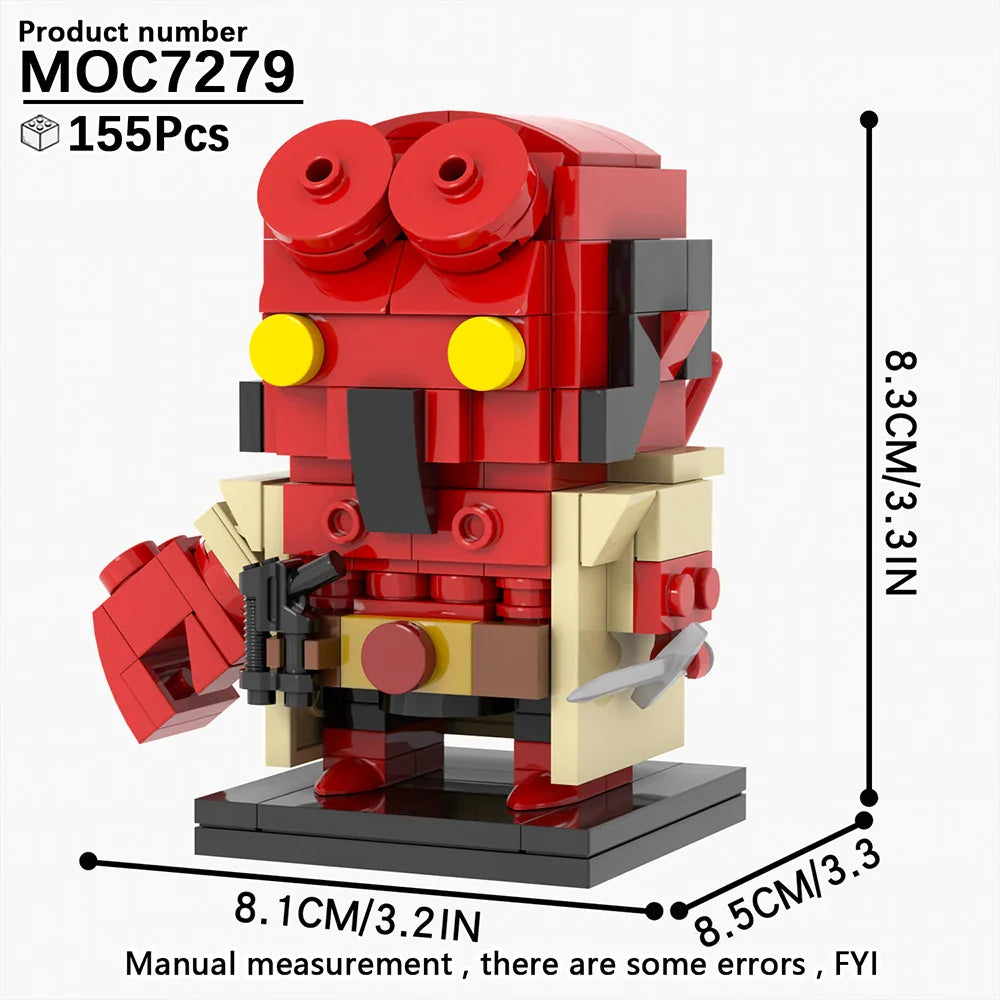 MOOXI Movie Series MOC BrickHeadz Building Blocks Set – DIY Educational Toy for Kids