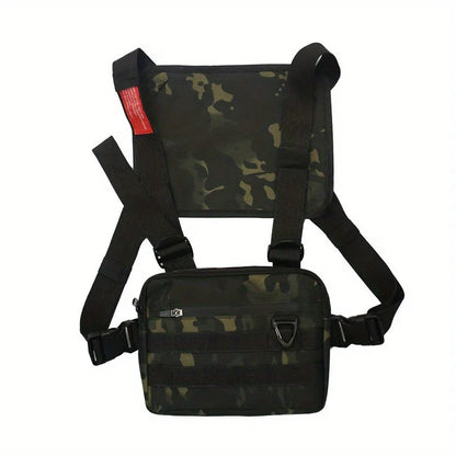 Pocket Chest Front Pack – Vest Rig Carry Waist & Chest Bag Pouch