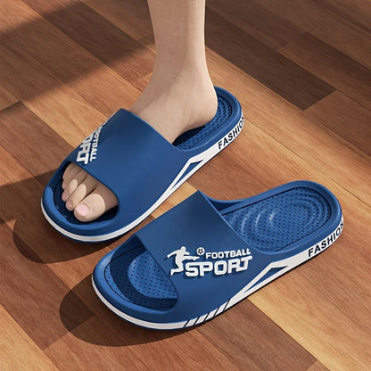 2025 Men’s Summer Slippers – Soft PVC Outdoor Sports Sandals, Thick Anti-Slip Cool Beach & Home Slides