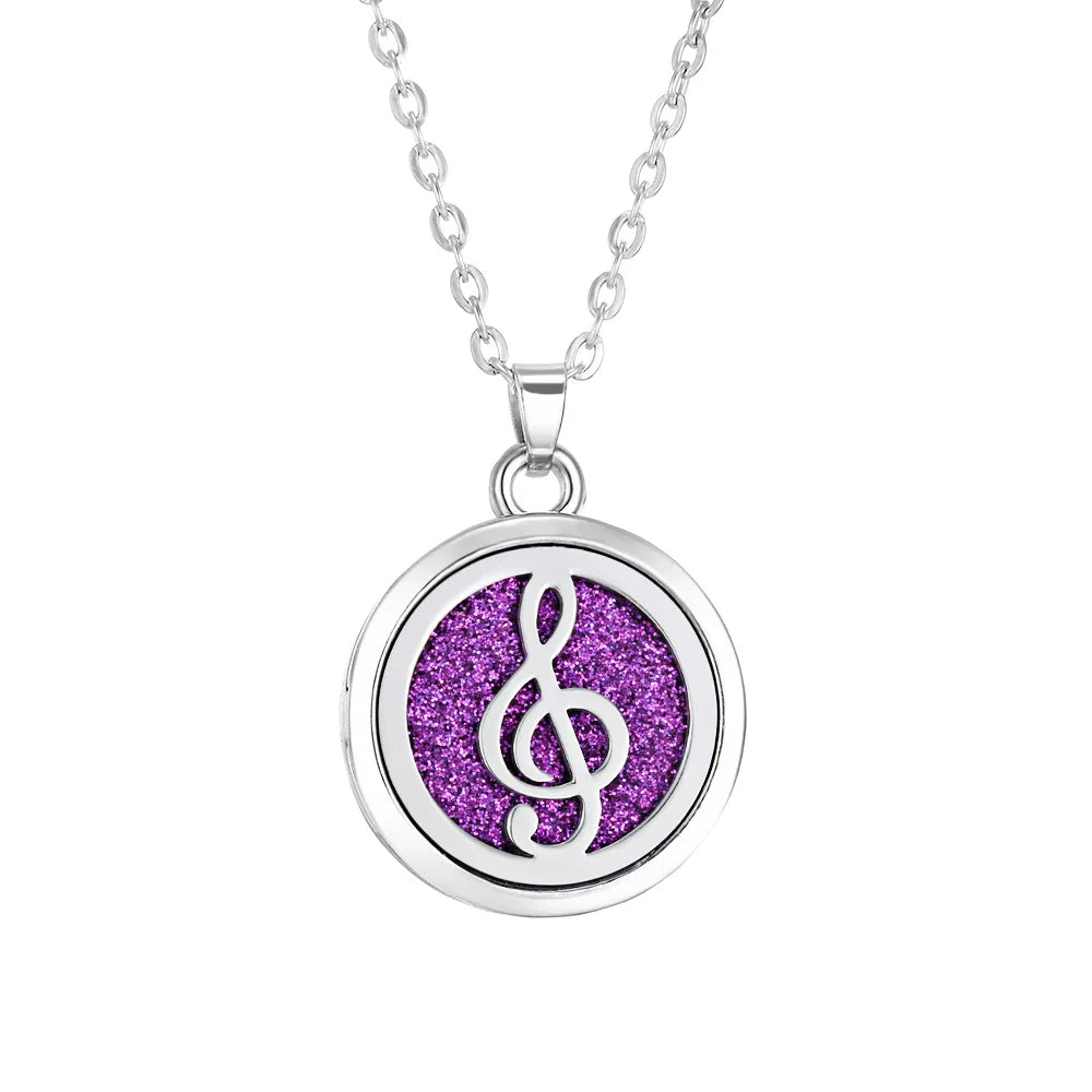 Tree of Life Aromatherapy Necklace – Stainless Steel Essential Oil Diffuser Locket Pendant