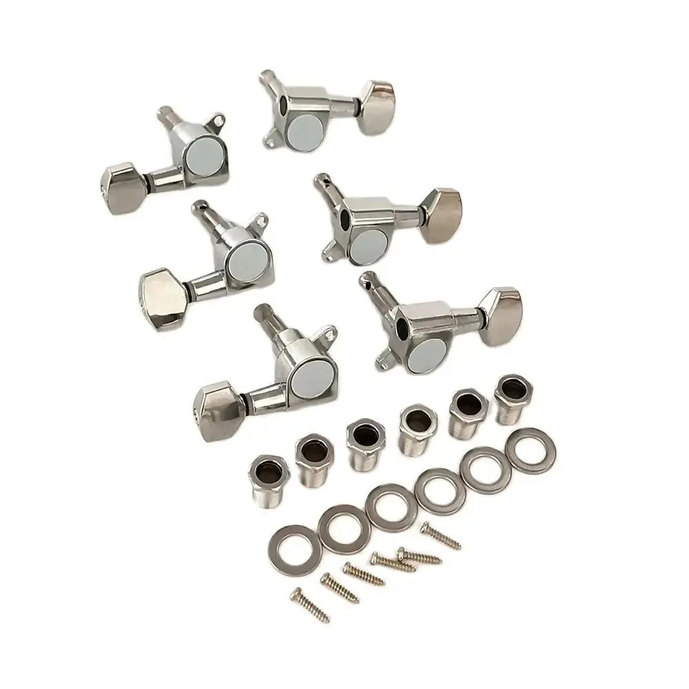 6PCS Locking Guitar Tuning Pegs – 3L3R String Tuners for Acoustic Guitar with Machine Head Knobs