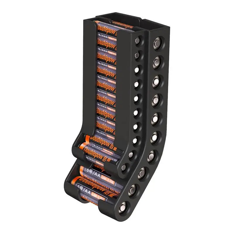 Battery Storage Organizer Combo - Wall-Mounted Small Battery Holder with Dispenser