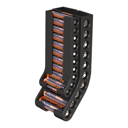 Battery Storage Organizer Combo - Wall-Mounted Small Battery Holder with Dispenser