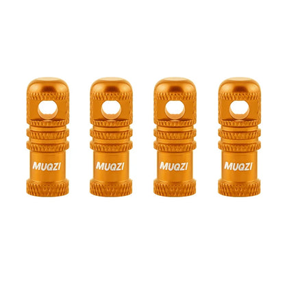 MUQZI 2/4PCS Presta Valve Caps with Core Remover — MTB Tubeless Tire Valve Stem Accessories