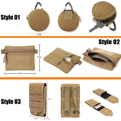 Military Gear Waist Bag: Tactical Molle Pouch for Men - Camping & Hunting Phone Accessories - Army EDC Pack & Fanny Pack Essential