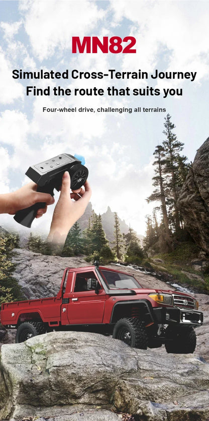 MN82 Pro RC Off-Road Vehicle — 1:12 Scale 4WD Climbing Car for Toyota LC79 Simulation