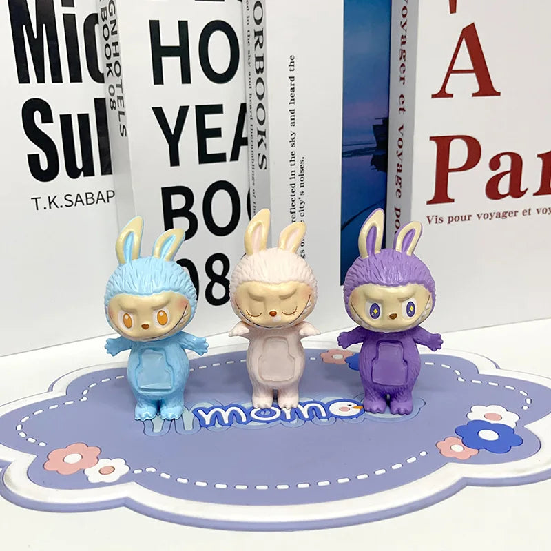 Labubu Hippers Blind Box Figures — 1-12PCS PVC Action Dolls, Collectible Toy Set for Children, Birthday & Christmas Gifts