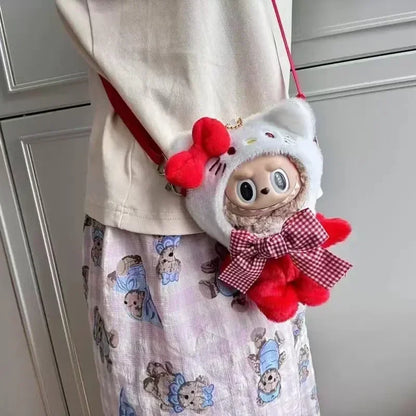 Sanrio Plush Doll Clothes — Kawaii Hello Kitty, Kuromi, Melody & Cinnamoroll Outfit for Labubu Plush Gift