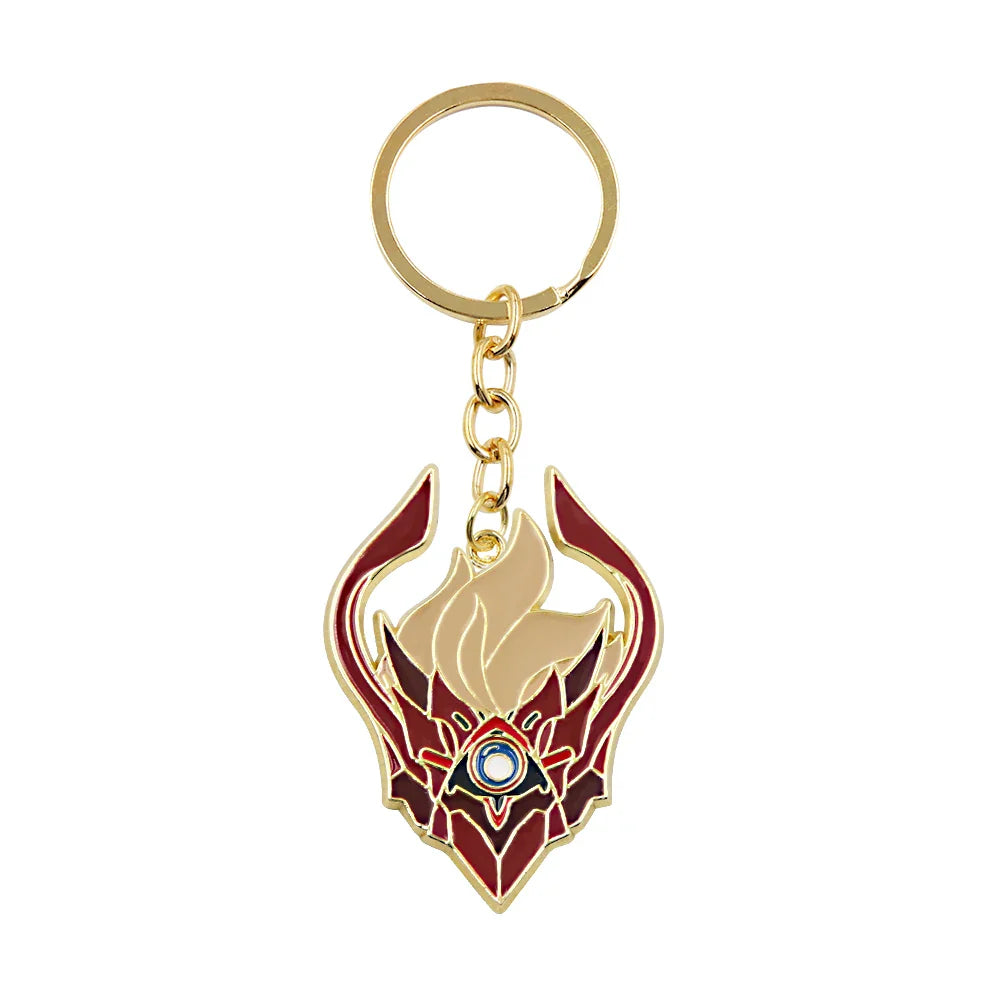 Genshin Impact Venti Eye Keychain 1:1 – Luminous Anime Cosplay Key Ring Backpack Pendant Gaming Accessories Gift