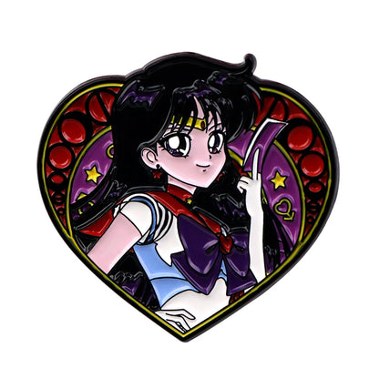 Cartoon Anime Enamel Brooch Pins – Kawaii Metal Badge Jewelry for Clothing & Backpack Gifts