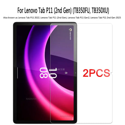 2PCS Tempered Glass Screen Protector for Lenovo Tab P11 Gen 2, M10 FHD Plus, M9, M8, M7, Legion Y700, Xiaoxin Pad 2024, YOGA 11
