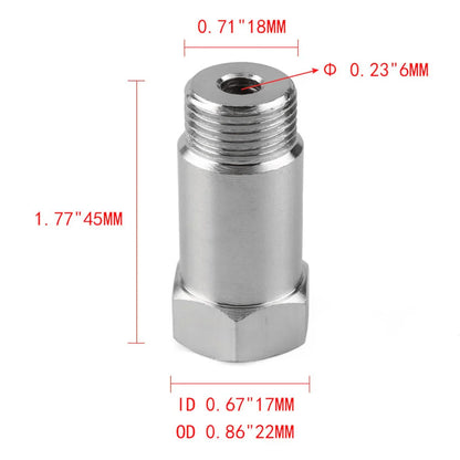 20-1PCS M18X1.5 Oxygen O2 Sensor Extender – CEL Fix, Check Engine Light Eliminator Adapter for Car