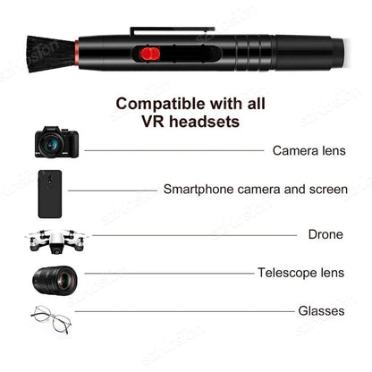 Universal VR Headset Cleaning Kit – Anti-Scratch Lens Pen for Vision Pro, Quest 2/3, PSVR2 & Pico 4