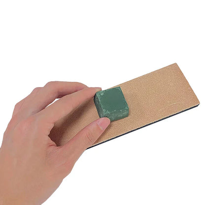 Thickened Non-Slip Diamond Knife Sharpener – 15° Kitchen Whetstone & Leather Polishing System