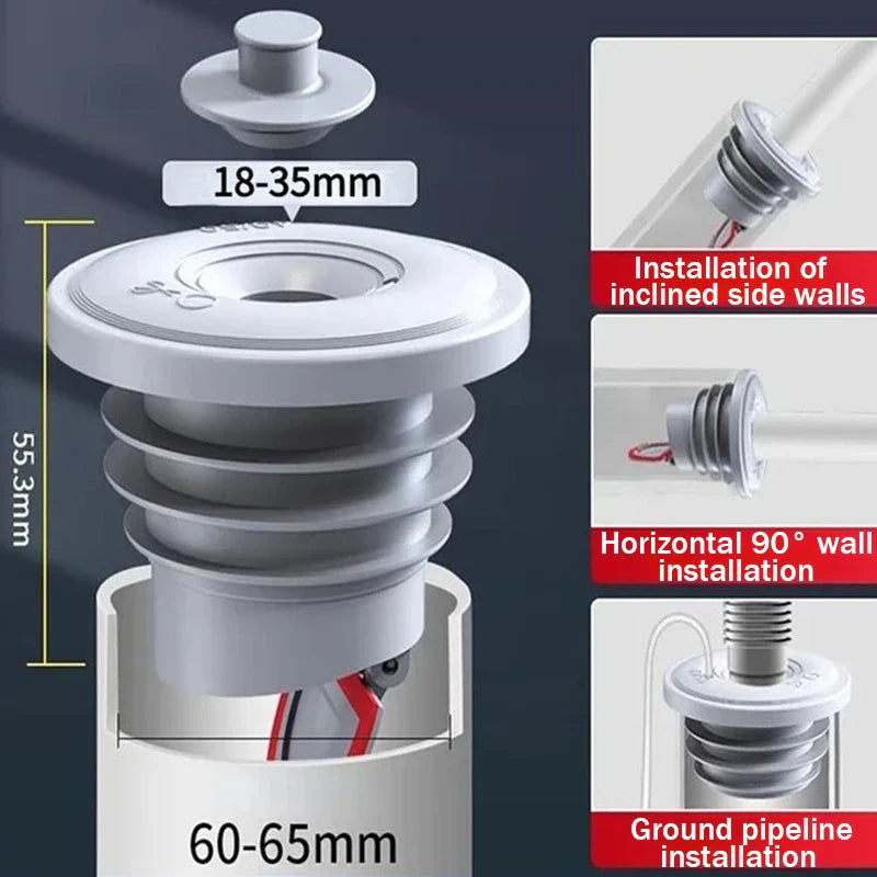 Silicone Bathroom & Kitchen Sink Seal Ring – Anti-Odor, Leak-Proof Floor Drain & Washing Machine Pipe Connector