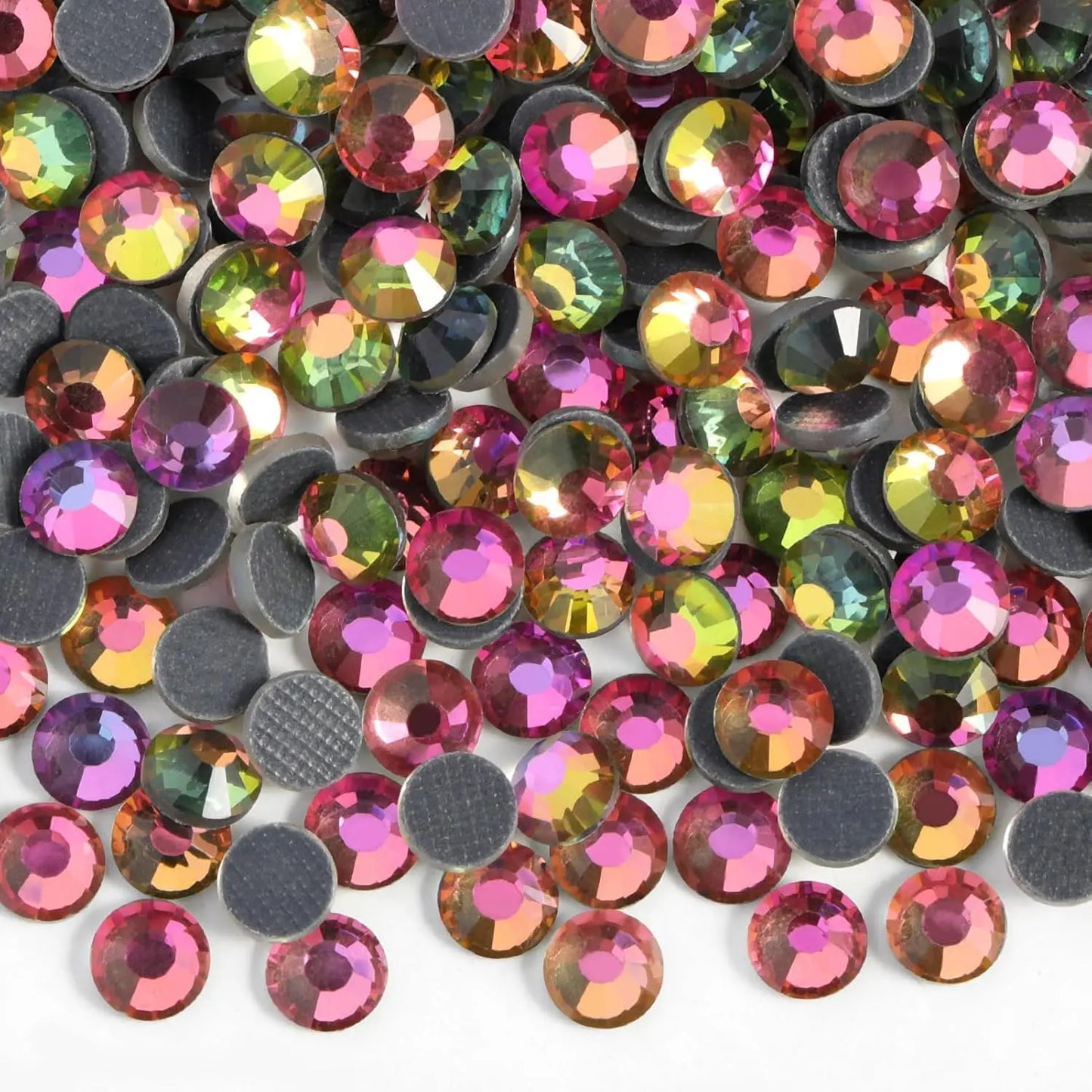 Bobohoo HotFix Crystal Rhinestones SS6-SS30 – Glitter Iron-On Strass Gems for Clothing, Dresses & DIY Crafts