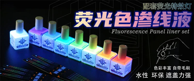 Military Scale Model Diorama Kit – Eco-Friendly Water-Based Fluorescent Paint for Hobby & Model Production