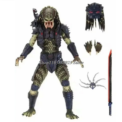 NECA Predator Ultimate Action Figure – Shaman, Elder, Armored & Jungle Hunter Snake Vision Alien Collectible Model Toy Gift