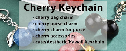 Cute Cherry Keychain Bag Charm – Purse Accessory for Handbags, Women’s Gift