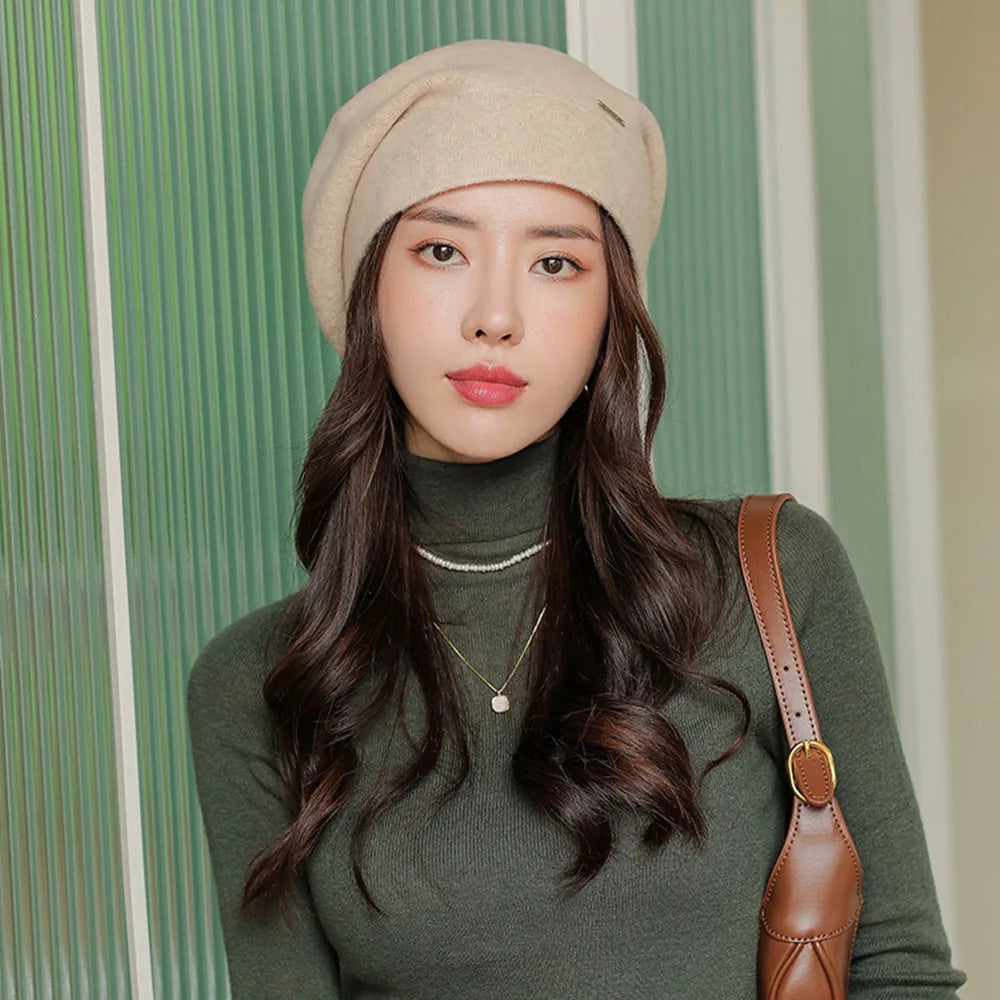 2022 Women’s Cashmere Blend Winter Hat – Soft Warm Wool Skullies, Beanies, Fedora Retro Beret, Boutique Style
