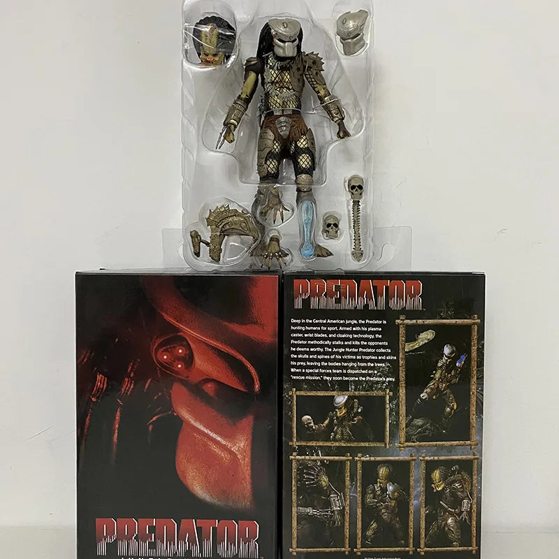 NECA Jungle Hunter Predator Action Figure — Movable Alien Collectible Model Toy for Kids and Fans