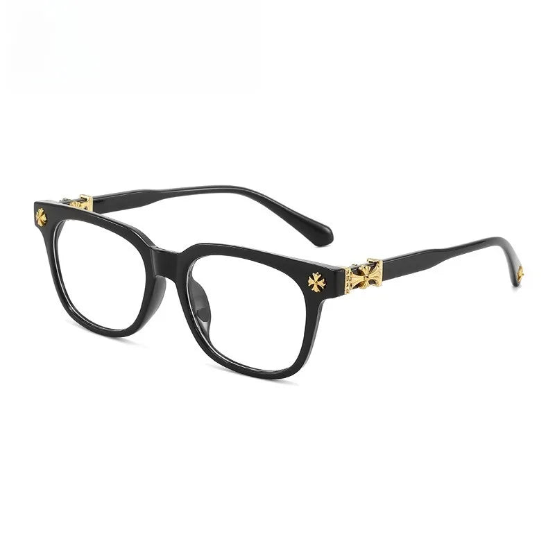 Classic Square Anti Blue Light Reading Glasses – Vintage Style Computer Eyeglasses for Men & Women, Prescription Friendly Blue Light Blocking Frames