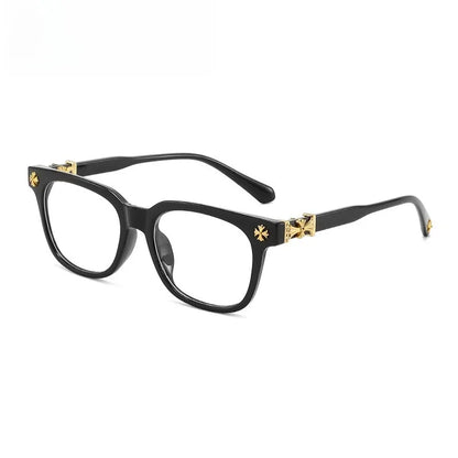 Classic Square Anti Blue Light Reading Glasses – Vintage Style Computer Eyeglasses for Men & Women, Prescription Friendly Blue Light Blocking Frames