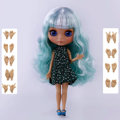 ICY DBS Blyth 1/6 Joint Doll – 30cm Tan Skin Matte Face BJD Girl Doll Toy Gift