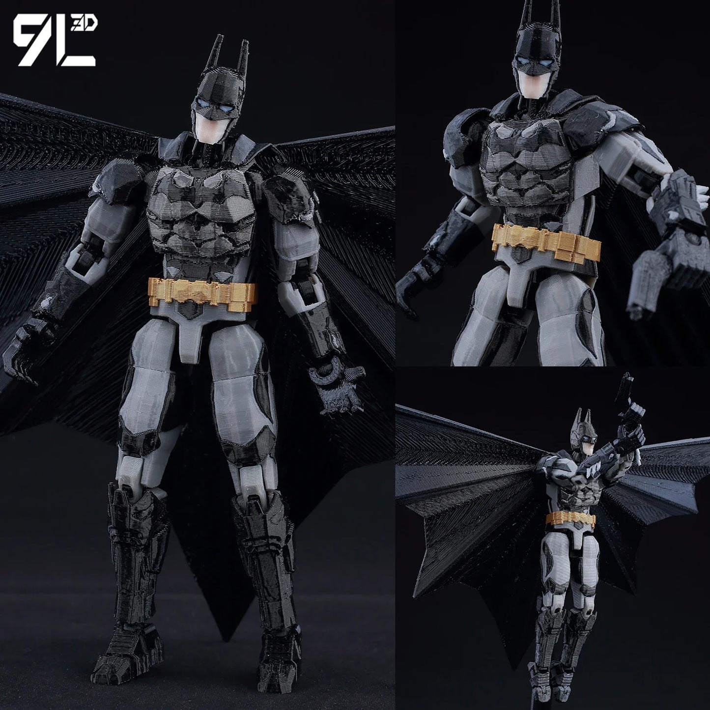 9L3D Superman & Batman Action Figures – Multi-Jointed Poseable LUCKY13 Titan13 Collectible Hero Toys