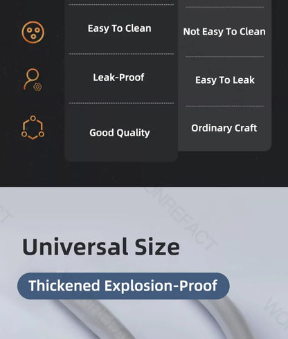 Bathroom Silicone Shower Hose — Flexible, Anti-Kink, Explosion-Proof High-Toughness Shower Tube