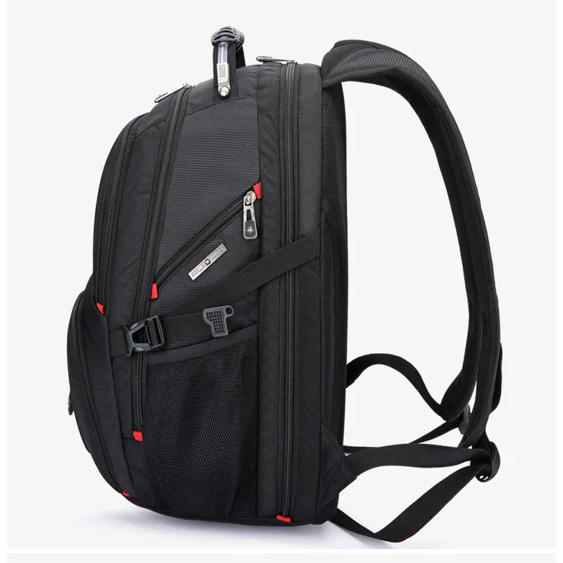 Swiss Multifunctional 17 Inch Laptop Backpack – Durable Travel Bag with USB Charging Port, Water-Resistant College Bookbag