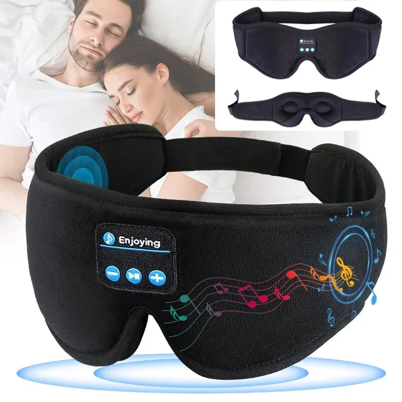 3D Eye Mask Bluetooth Sleep Headphones – Wireless Music Play with HD Speakers, Air Travel & Sleep Mask, Bluetooth 5.0