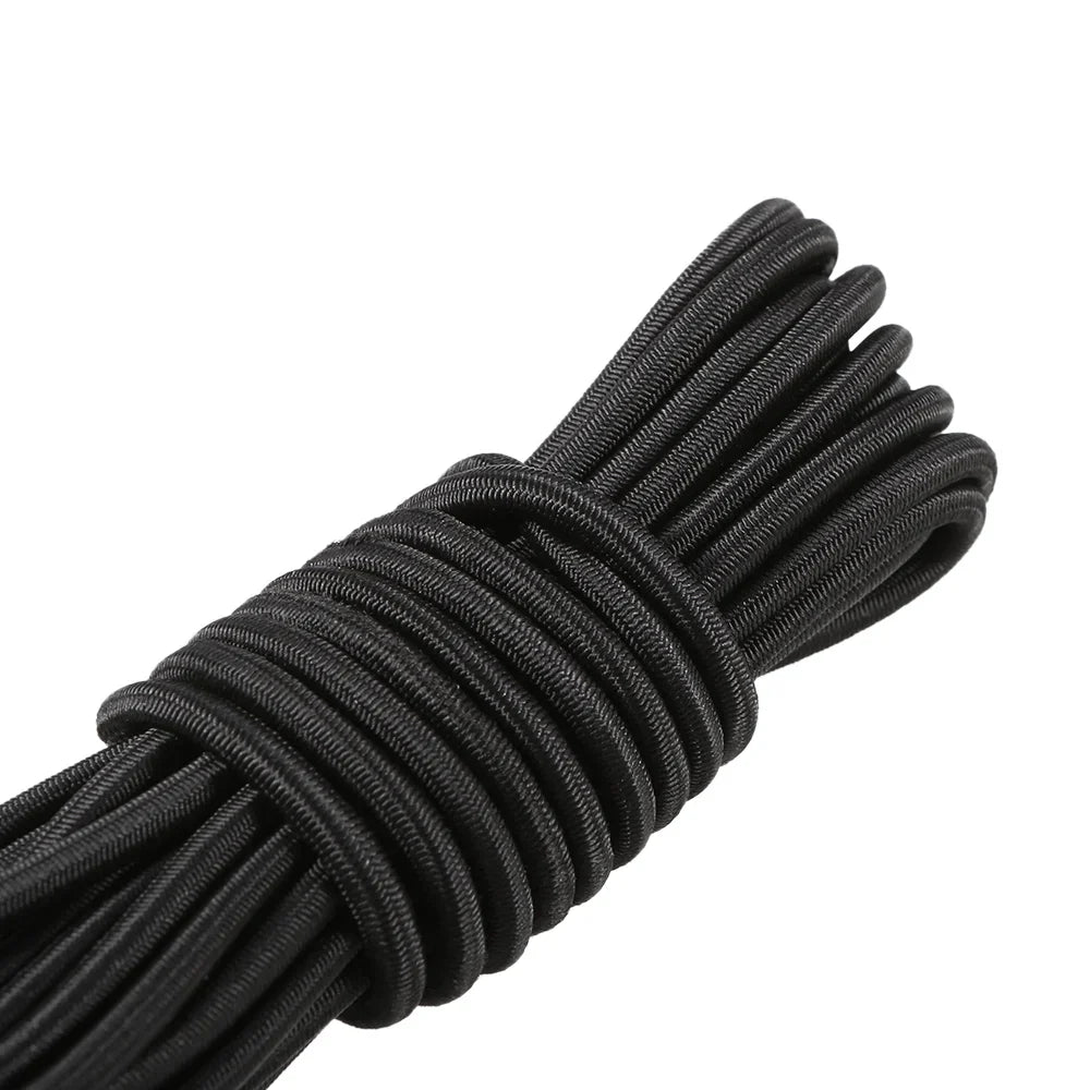 5 Meters 4mm/5mm Kayak Elastic Bungee Cord – Paddle Holder, Deck Rigging & Rear Securing Rope for Boats