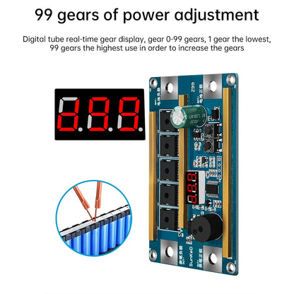 12V Spot Welder for 18650 Lithium Batteries – Portable PCB Circuit Board Soldering Machine DIY Kit