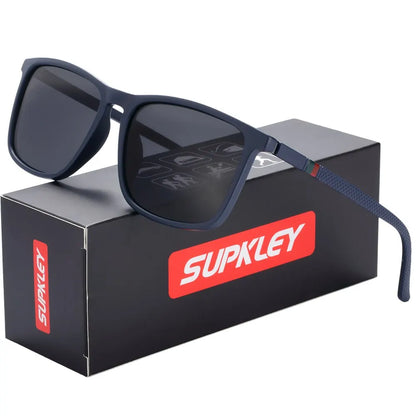 SUPKLEY Polarized Sports Sunglasses for Men – Lightweight Comfortable Square Sun Glasses with Original Case