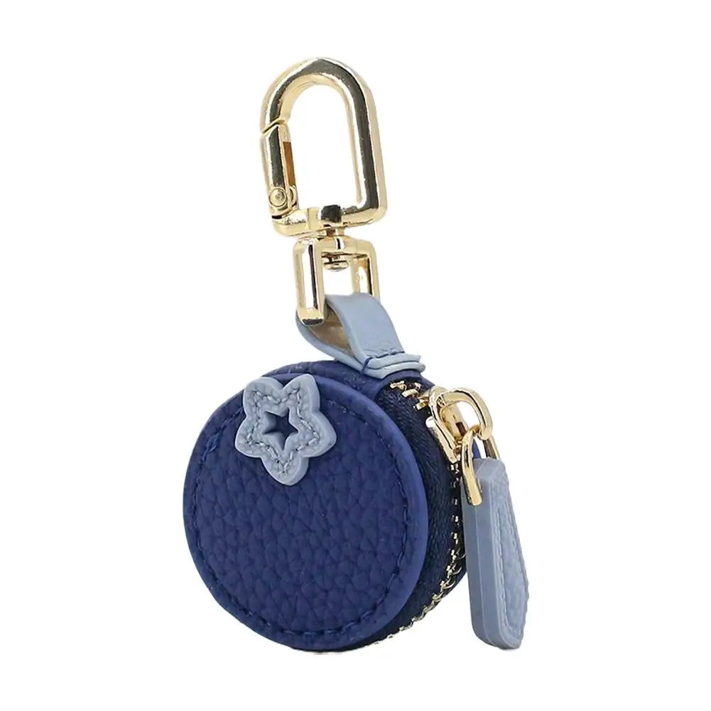 Cute Fruit-Shaped Leather Coin Purse – Mini Zipper Wallet & Earphone Bag Keychain Pendant for Women & Girls Gift