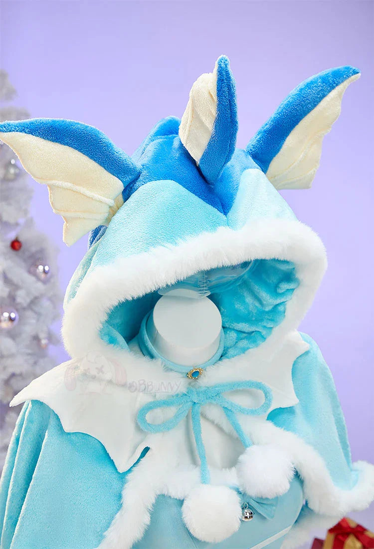 Anime Vaporeon Umbreon Sylveon Cosplay Costume - Sexy Cloak Dress Outfit for Women, Halloween & Christmas
